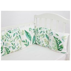 Forest kids Бортик в кроватку Leaf Fantasy зелeный