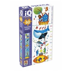 IQ Пазл макси. Развивающая игра. Ростомер 60 эл. Моё синее море, айрис-пресс
