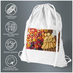 Сумка для обуви CoolPodarok Печенье. Мармелад. Конфеты