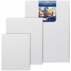 Холсты на подрамнике гамма «Московская палитра», набор 3 шт., грунтованные, 100% хлопок, крупное зерно, 280818_31 Gamma