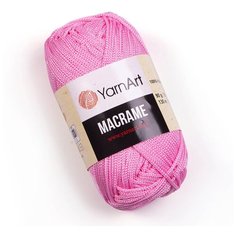 Пряжа YarnArt Macrame, 100 % полиэстер, 90 г, 130 м, 1 шт., 147 светло-розовый
