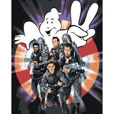 Картина по номерам Охотники за привидениями на стену Палитра забав