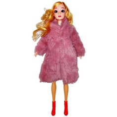 Кукла Фэшн Рост — 30см. Шубка цвета Чайная Роза. Fashion Girl