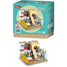 Конструктор 38-0919B MINI Handcraft. Домик для кошечки 115 дет Sluban