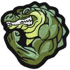 Нашивка, патч, шеврон "Крокодил" 90x90mm PTC228