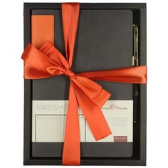 Набор подарочный Bruno Visconti "LONDON" (ежедневник недатированный, гибкий, серый А5 и ручка шариковая подарочная), Арт. 3-546/06-2