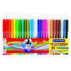 Набор фломастеров Centropen Colour World, 24 цвета. Уцененный товар