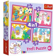 Пазл Trefl 35#48#54#70 деталей: Ламы в отпуске