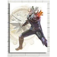 Картина по номерам игра Ведьмак (Геральт, Цири, Дикая охота) - 8205 В 30x40