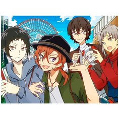 Картина по номерам на холсте Аниме великий из бродячих псов 5155 40х30