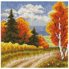 Набор для вышивания "Багрянец осени", 17x17 см, PANNA