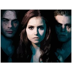 Картина по номерам на холсте сериал Дневники вампира - 6821 Г 30x40