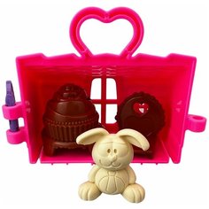 Игрушка детская, Зайкин домик, с фигуркой зайчика, Игровой набор, Столовая, игрушки для девочек, розовый, 6 предметов Yar Team