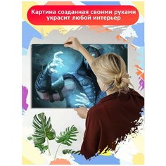 Картина по номерам игра Mortal Kombat (Саб-Зиро) - 8185 Г 60x40