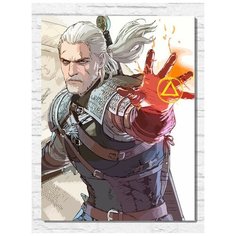 Картина по номерам на холсте игра Witcher wild hunt (PS, Xbox, PC, Switch) - 9731 В 30x40