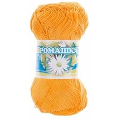 Пряжа ПНК Кирова Ромашка ярко-желтый (510), 100%мерсеризованный хлопок, 320м, 75г, 1шт