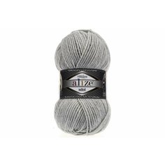 Пряжа Alize Superlana Midi светло-серый/меланж (208), 25%шерсть/75%акрил, 170м, 100г, 1шт