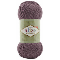 Пряжа Alize Alpaca Royal NEW серовато-лавандовый (618), 55%акрил/30%шерсть/15%альпака, 250м, 100г, 1шт