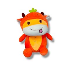 Мягкая игрушка Коровка морковка 35 см китай