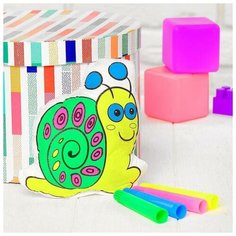 Игрушка-раскраска "Улитка" (без маркеров) в пакете Школа талантов