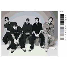 Картина по номерам X-725 "Рок группа Limp Bizkit" 80x100 Brushes Paints