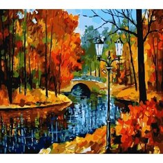 Картина по номерам Осенний парк 40х50 см Hobby Home