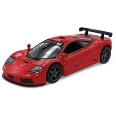 Машинка металлическая Kinsmart 1:34 1995 McLaren F1 GTR KT5411D инерционная, двери открываются / Красный