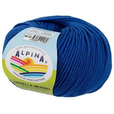 Пряжа ALPINA "ORNELLA MERINO" 100% мериносовая шерсть 10 шт. х50г 125м №722 васильковый