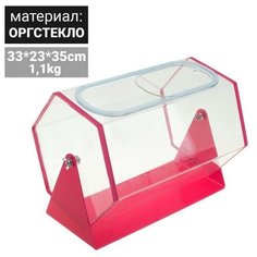 Лототрон 33*23*35 см, цвет основания розовый, оргстекло 2 мм В защитной плёнке Noname