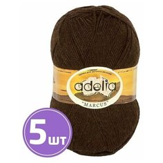Пряжа Adelia MARCUS (21), коричневый, 5 шт. по 100 г