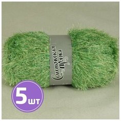 Пряжа Семеновская пряжа Holiday grass (16034), долина-зеленый 5 шт. по 100 г