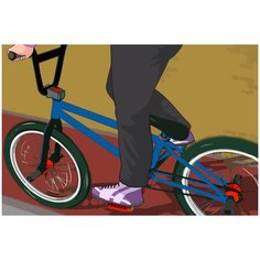 Картина по номерам на холсте спорт bmx - 452