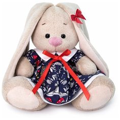 Мягкая игрушка Зайка 15 см в платье с мухоморами Нет бренда