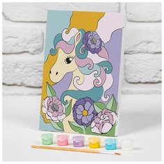 Картина по номерам на подрамнике "Волшебная пони" 21х15 см Школа талантов