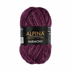 Пряжа ALPINA HARMONY 100% мериносовая шерсть 10 шт. х 50 г 175 м +- 5 м N08 т. малиновый