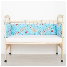 Бортик для мальчика, цвет микс с принтом, бязь, синтепон 5142 Baby22