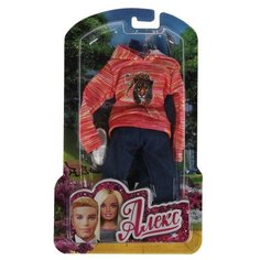 Карапуз Комплект одежды для куклы Алекс 29см SETOTF-1-SA-BB оранжевый/синий