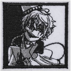 Нашивка, шеврон, патч (patch) Великий из бродячих псов Николай Гоголь (Bungou Stray Dogs), аниме, размер 6,4*6,4 см Нет бренда