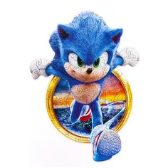 Деревянные пазлы для детей и взрослых/Ёж Соник/игра-головоломка/подарочный набор Active Puzzles