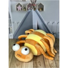 Мягкая игрушка паук , желтый , 25 см Plush Toys