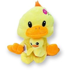 Мягкая игрушка мама-Уточка с утенком 25 см китай
