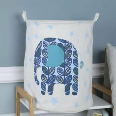 Корзина для игрушек детская / Складная корзина для белья, одежды с ручками / Мешок детский для игрушек / Органайзер для хранения вещей Toys