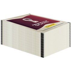 50 пакетиков наклеек Panini "FIFA World Cup Qatar 2022" серебряные (250 наклеек)