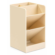Органайзер настольный Deli 8941WHITE 86х91х152мм белый пластик 12 шт.