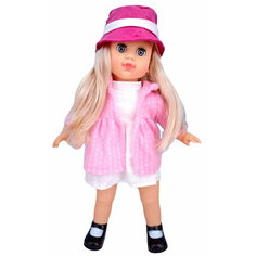 Next Кукла мягконабивная в розовой шляпке (4 звука) AD7726-2 с 3 лет