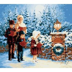 Картина по номерам Счастливого Рождества 40х50 см Hobby Home