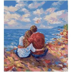 Картина по номерам Наслаждение морем 40х50 см Hobby Home