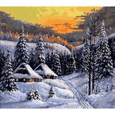 Картина по номерам Зимний вечер 40х50 см Hobby Home