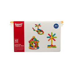 Конструктор магнитный 3D SMART POCKET в пластиковом боксе 42 эл.