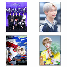 Плакат 4 шт набор А4 корейцы Stray Kids / Стрей кидс / дети / k-pop / к-поп постер №22 нет бренда